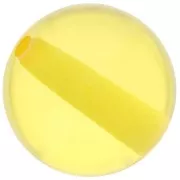 14mm Transparent resin bead - Sunshine yellow x1
