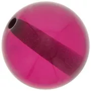 14mm Transparent resin bead - Purple x1