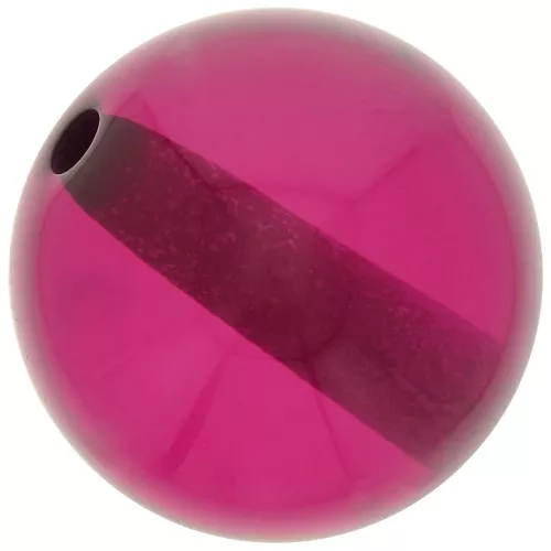 14mm Transparent resin bead - Purple x1