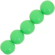 6mm Opaque resin bead - grass green x10