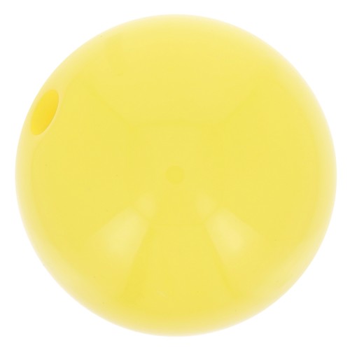 8mm Opaque resin bead - Sunshine yellow x1