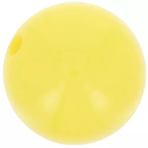 14mm Opaque resin bead - Sunshine yellow x1