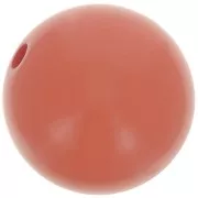 14mm Opaque resin bead - Clay x1