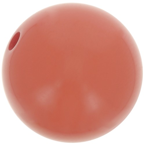 14mm Opaque resin bead - Clay x1