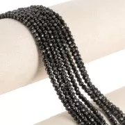 4x3mm Round flat faceted gemstone beads - Spinelle x36cm