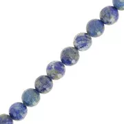 6.5mm Round faceted gemstone beads - Lapis lazuli x38cm