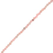 Round faceted beads 2 mm gemstone - Thulite x39cm