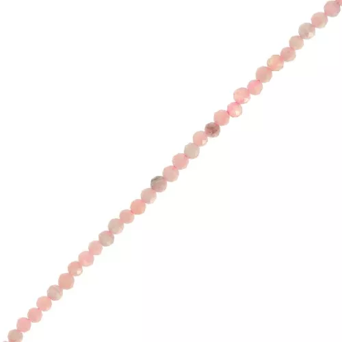 Round faceted beads 2 mm gemstone - Thulite x39cm