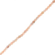 Round beads 2 mm gemstone - Mix of Peach Moonstone x40cm|raw }}