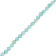 Round faceted beads 3.5 mm gemstone - Larimar x32cm|raw }}