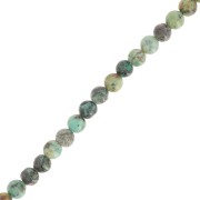 Round beads 4 mm gemstone - African Turquoise - Jasper x39cm|raw }}