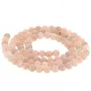 Round beads 4 mm gemstone - Mix of Peach Moonstone x38cm