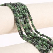 Round beads 4.5 mm gemstone - Ruby Zoisite x38cm