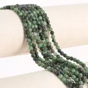 Round beads 4.5 mm gemstone - Ruby Zoisite x38cm