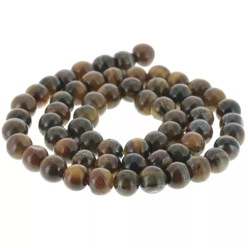 Round beads 6 mm gemstone - Tiger eye x37cm