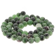 Round beads 6.5 mm gemstone - Ruby Zoisite x39cm
