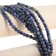 Round beads 6 mm gemstone - Lapis lazuli x39cm