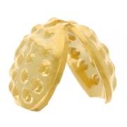 Knot covers 7mm fine Gold plated x4|raw }}