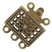 3 strands clasp bronze tone 10mm x2|raw }}