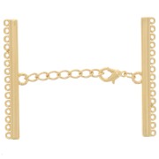 15-row 55mm clasp for bracelet and necklace - Gold Tone x1|raw }}