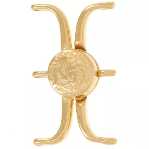 30x18mm Cymbal Magnetic clasp for Delica 11/0 beads - Souda III Fine Gold x1