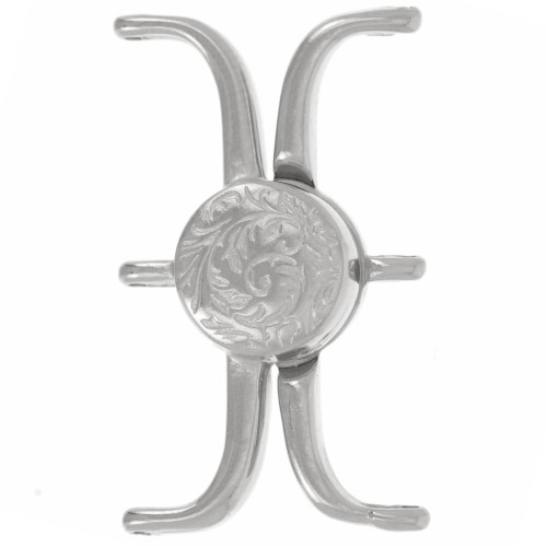 30x18mm Cymbal Magnetic clasp for Delica 11/0 beads - Souda III Antique silver x1