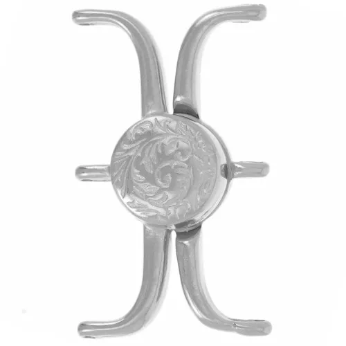 30x18mm Cymbal Magnetic clasp for Delica 11/0 beads - Souda III Antique silver x1