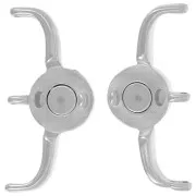 30x18mm Cymbal Magnetic clasp for Delica 11/0 beads - Souda III Antique silver x1