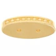 21x9.5mm Cymbal - Carrier Bead Connector - Lalaria - Fine Gold plated x1