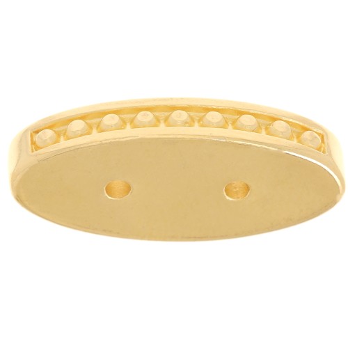 21x9.5mm Cymbal - Carrier Bead Connector - Lalaria - Fine Gold plated x1