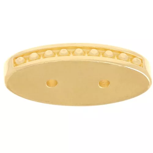21x9.5mm Cymbal - Carrier Bead Connector - Lalaria - Fine Gold plated x1