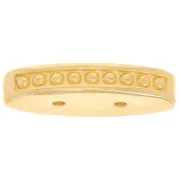 21x9.5mm Cymbal - Carrier Bead Connector - Lalaria - Fine Gold plated x1