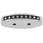 21x9.5mm Cymbal - Carrier Bead Connector - Lalaria - Antique silver tone x1