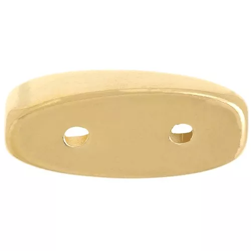 17x8mm Cymbal - Carrier Bead Connector - Maratha - Fine Gold plated x1