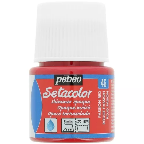 Setacolor Opaque Paint - Shimmer red Passion (n°46) x45ml