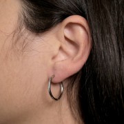 22mm 304 Stainless Steel round leverback earrings shapes to decorate x2