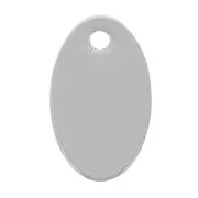 10x6mm 304 stainless steel Oval charms x4