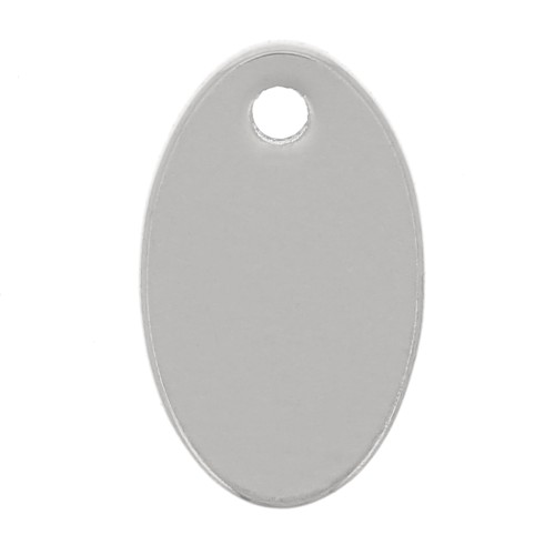 10x6mm 304 stainless steel Oval charms x4