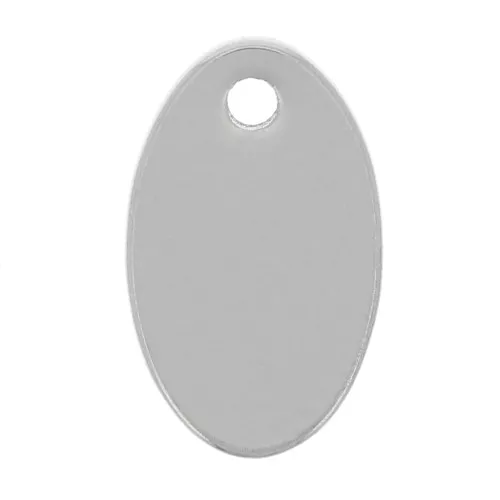 10x6mm 304 stainless steel Oval charms x4