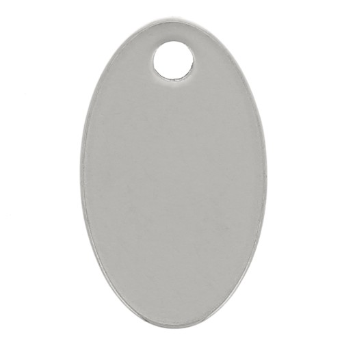 12x7mm 304 stainless steel Oval charms x4