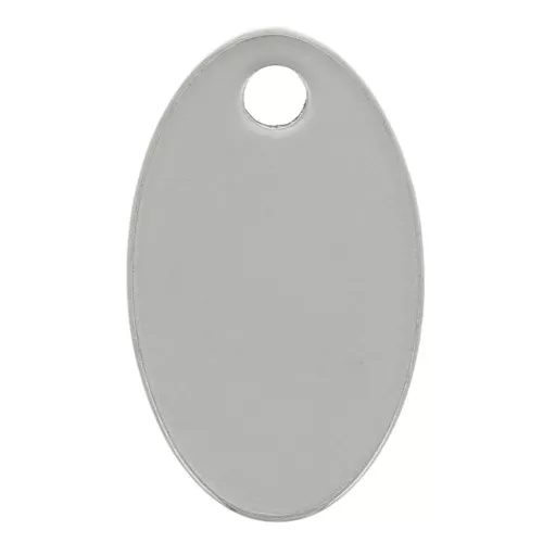 12x7mm 304 stainless steel Oval charms x4