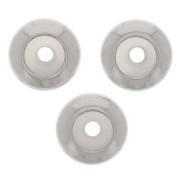 6mm 316 stainless steel stopper bead with 2mm hole x1|raw }}