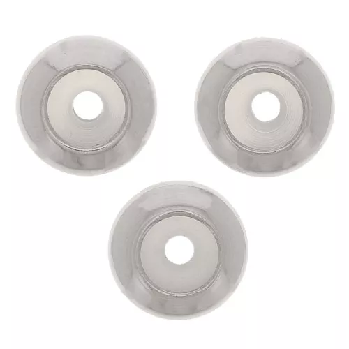6mm 316 stainless steel stopper bead with 2mm hole x1