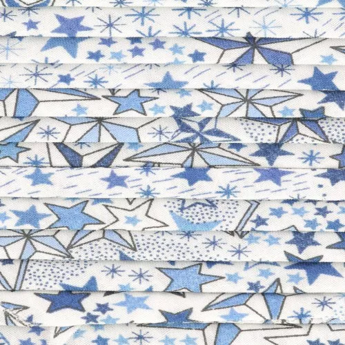 Liberty fabric cord - Adelajda - Blue x1m