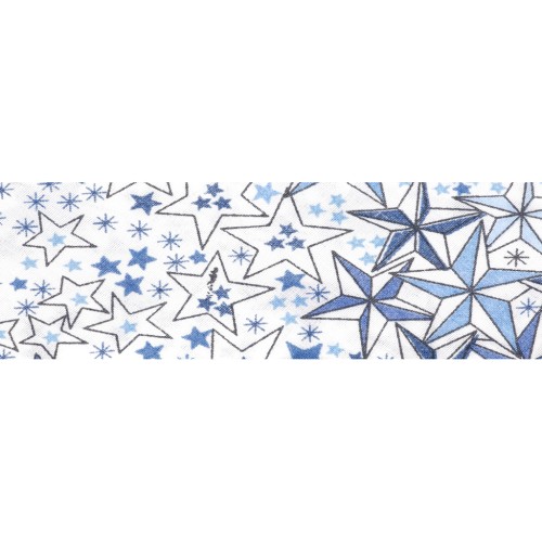 Liberty fabric bias - Adelajda - Blue x1m