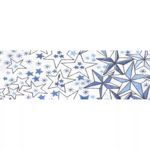 Liberty fabric bias - Adelajda - Blue x1m