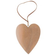 99x79mm heart-shaped hanging decoration by Puca® in raw wood x1|raw }}