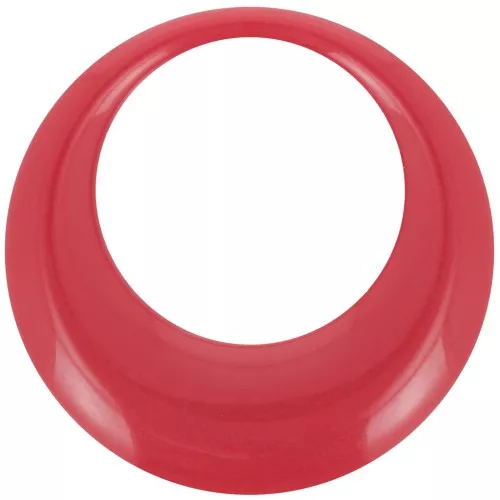 44mm Round Opaque Resin Pendant - Dark Red x1