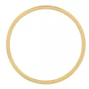 16mm 304 stainless steel round link connector for weaving - Gold x1