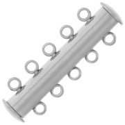 30mm 304 stainless steel 5-row sliding magnetic clasp x1|raw }}